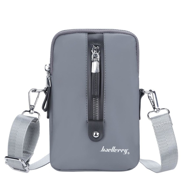 axelremsväskor plånbok axelväska med axelrem för mobil grå