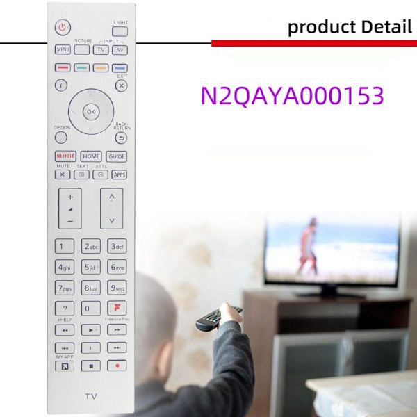 fjernkontroll erstatning fjernkontroll for Panasonic N2QAYA000097 N2QAY n2qaya000153