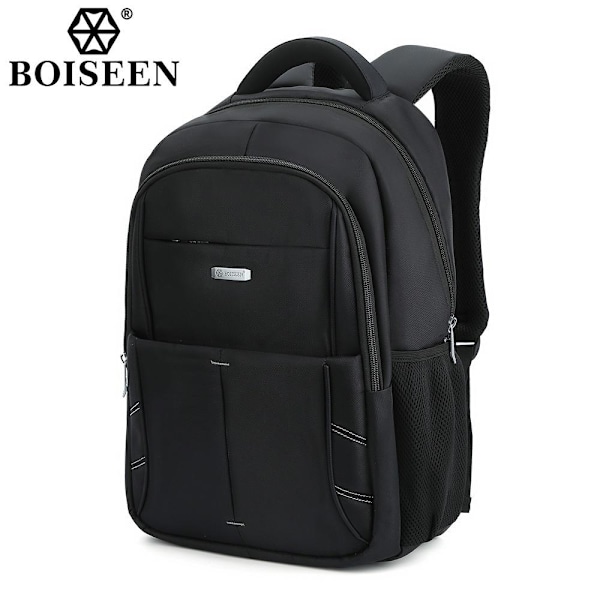Boiseen Business Laptop Rygsæk til Mænd Casual Travel School Ba sort