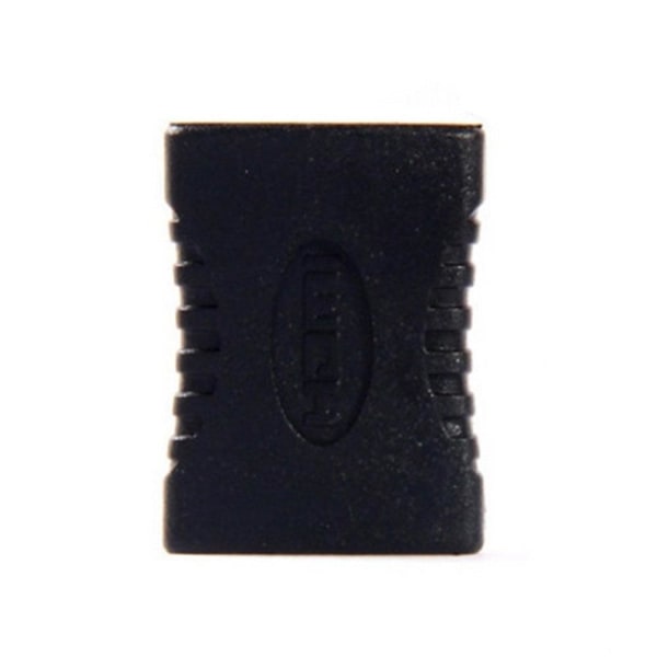 19-pins hunn HDMI til hunn HDMI adapter, svart