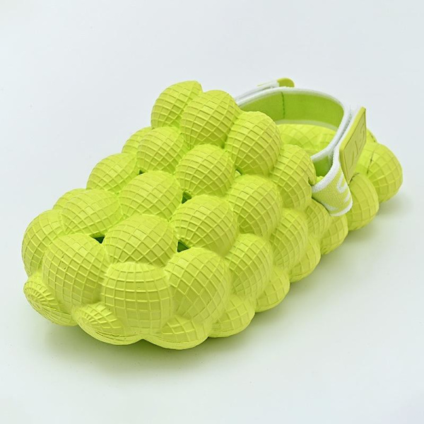 mjuka tofflor slider sandaler skor foppatofflor barntofflor fopp citrongrönt 27/28