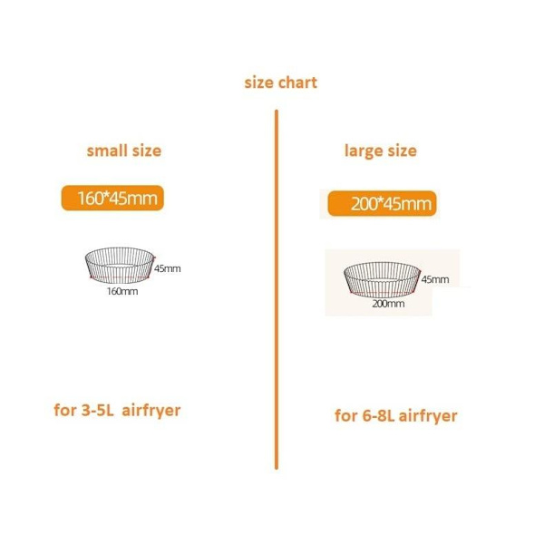 airfryer engangspapir bagepapir 16/20cm liners hvid firkantet 16cm 50 stk