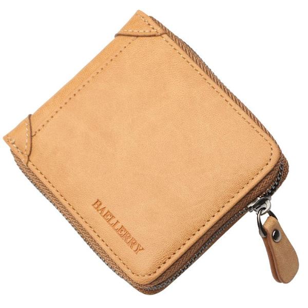 Baellerry pung herre kort pung Cross Money Clip Retro flash sort