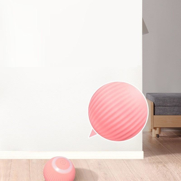 smart leksaksboll automatisk rullande boll kattleksak blå