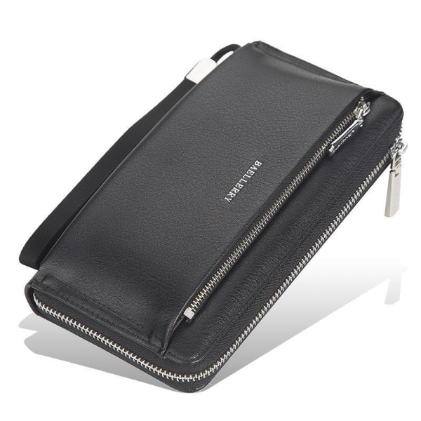 Baellerry Long Wallet Herr Visitkortshållare Telefonväskor Dragk Svart 22cm*11cm*4cm