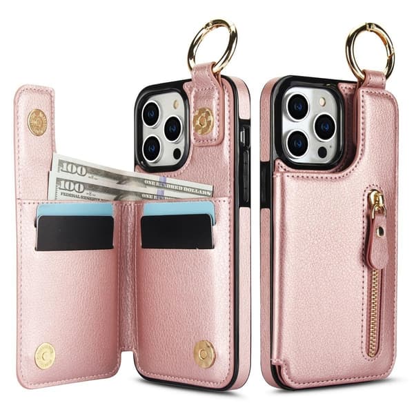 (For Samsung Galaxy Z Fold 7) Holdbart telefondeksel med ringgrep brun