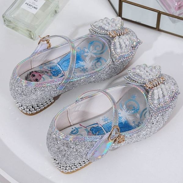 prinsesskor elsa skor barn festskor blå 15.5cm / size23