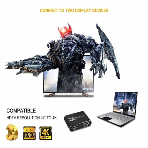 HDMI Splitter stöd för 3D 1080p 4K