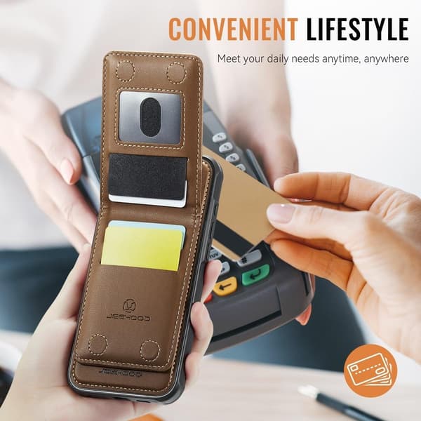 (Til iPhone 16 Pro Max) Etui med RFID-beskyttelse og aftageligt design grøn