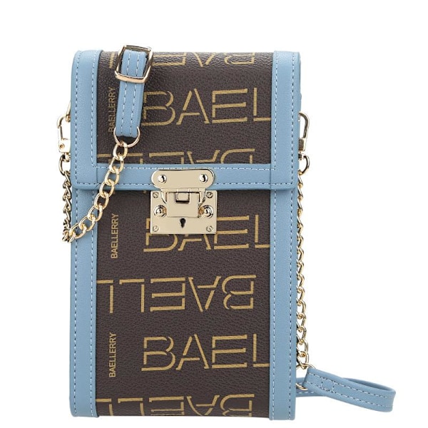 Baellerry Pu Nahka Naisten Pitkät Lompakot Vintage Chain Hasp Cross musta