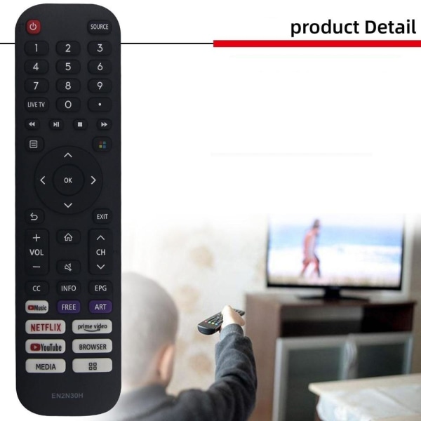 fjärrkontroll ersättning remote för Hisense EN2P EN2Q EN2G EN2B EN2G30H