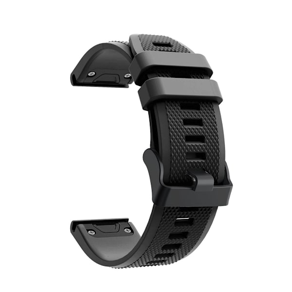 armbånd silikone Garmin fenix 7/6/5 sort