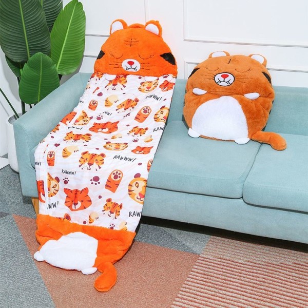 Pude sovepose børn Anti-sparketæppe blød varm oilka animal unico kat 130×50 cm