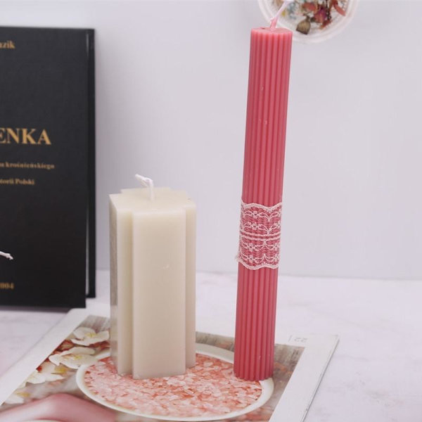 lysforme lys stearinlys gør-det-selv-forme i silikoneform rektangel 5x8,5cm
