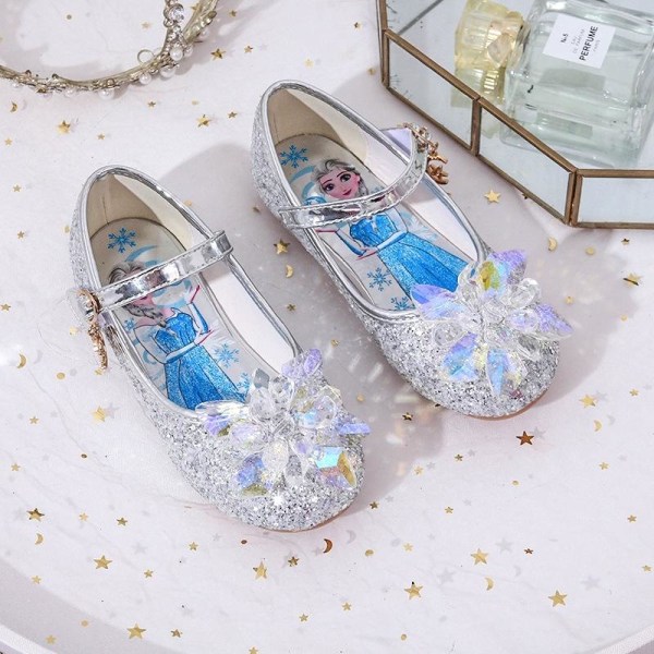 prinsesskor elsa skor barn festskor blå 19.5cm / size32