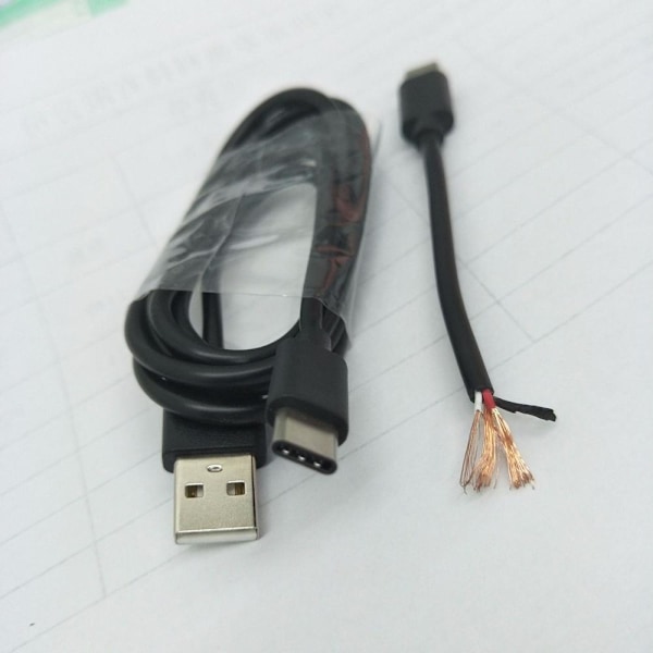 GoPro 5 6 7 8 Actionkamera Opladningskabel USB Type-C til USB 2 Version 2.0 kan håndtere 3A med flet