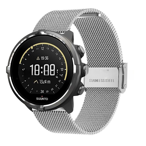 armbånd i stål til Suunto 7 Suunto Spartan sport sort