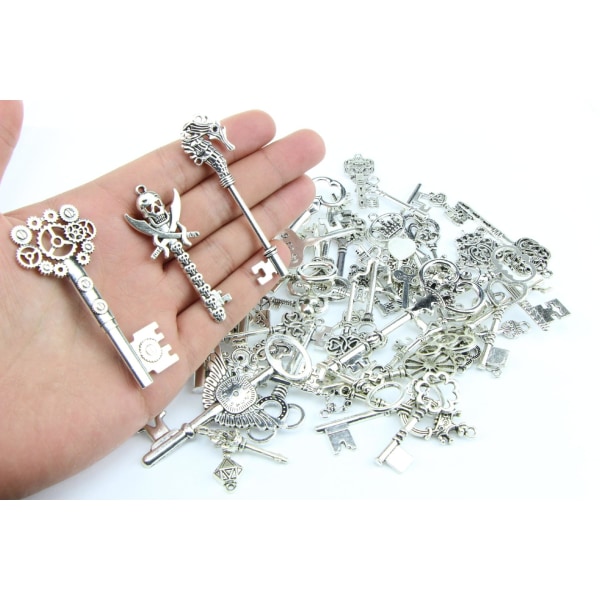 charms smykker øredobber DIY-pakke 80 stk som på bildet