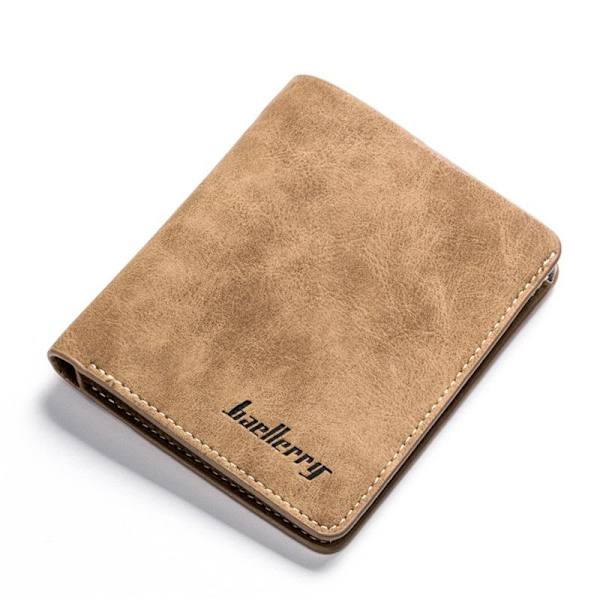 Baellerry kort stil Mens plånböcker visitkortshållare PU läder B Grå färg 12cm*9.8cm*1.2cm
