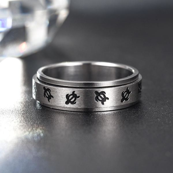 anti-angst spinner fidget roterende ring ringe størrelse 8/18,2 mm