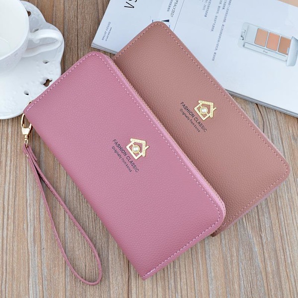 Baellerry Simple Women Käsilaukut PU-nahkainen Clutch Laukut Fashion F vaaleanpunainen 19,5 cm * 10 cm * 2,8 cm