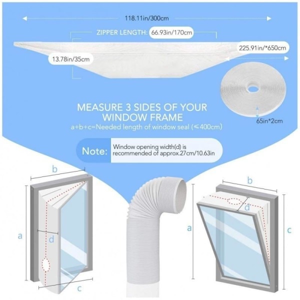 fönstertätare fönstertätning ac för luftkonditionering 5m