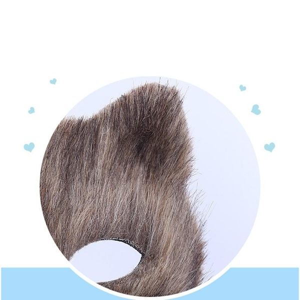 Maske ansigtsmaske fox animal mask masker maskerade til halloween cosp sort 2 stk