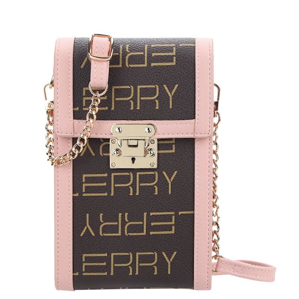 Baellerry Pu Nahka Naisten Pitkät Lompakot Vintage Chain Hasp Cross musta