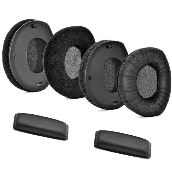 øreputer eller hodepute for Sennheiser HDR RS160 RS170 RS180 stoff (med lås)