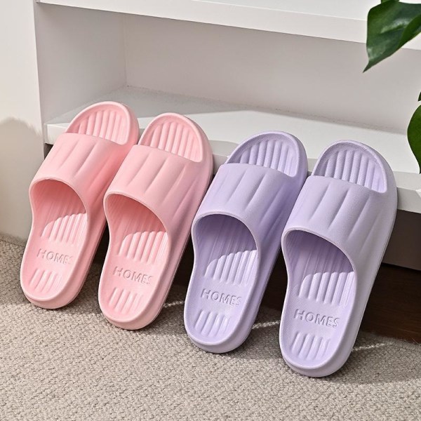 myke tøfler skyve sandaler sko menn kvinner massasje tøfler rosa 40-41