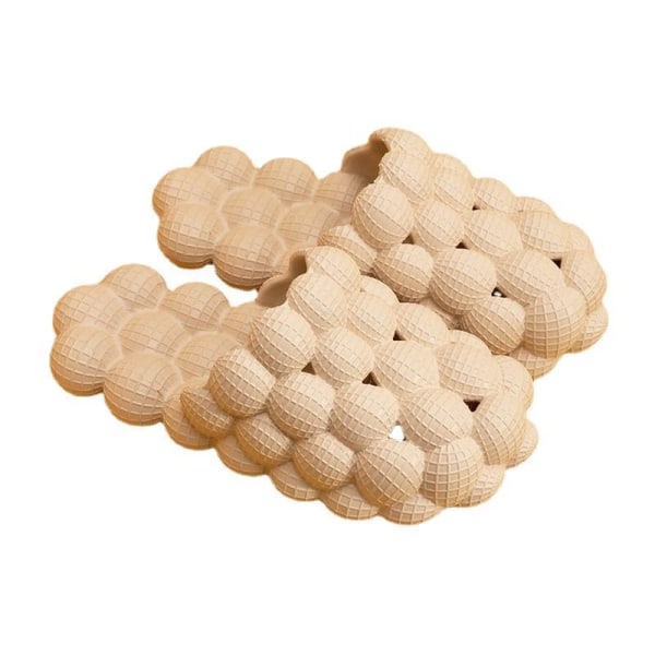 mjuka tofflor slider sandaler skor herr dam massagetofflor aprikos 37/38