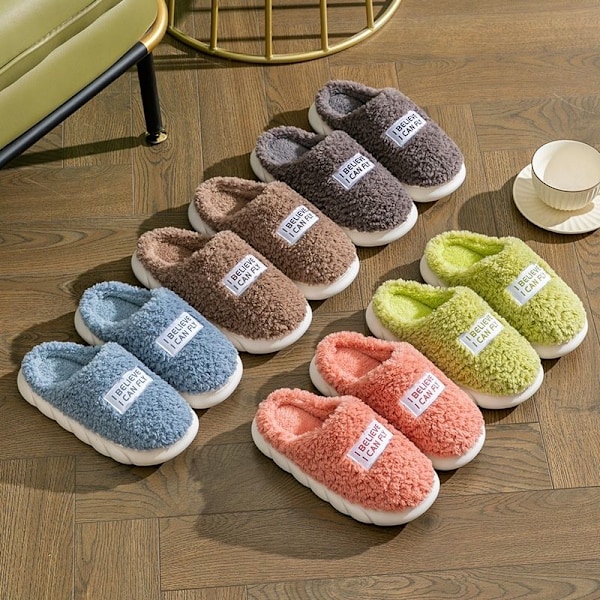 fluff hjemmesko varme hjemmesko PC02 Vesimeloninpunainen 40-41 (sisä 26 cm)