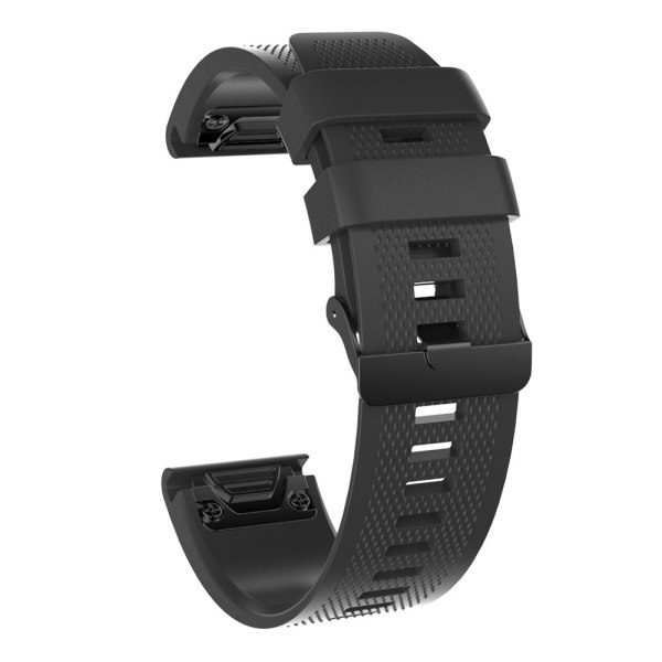 armbånd silikone Garmin fenix 7x/6x/5x/3 sort