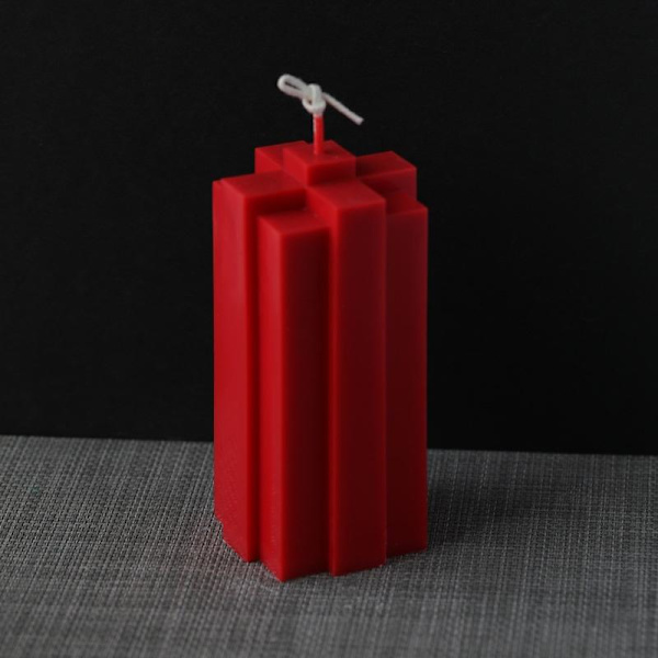 ljusformar ljus stearinljus DIY gjutformar i silikonform YKE5507 stor byggsten