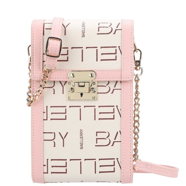 mobilväska axelrem plånbok för mobil iphone rosa