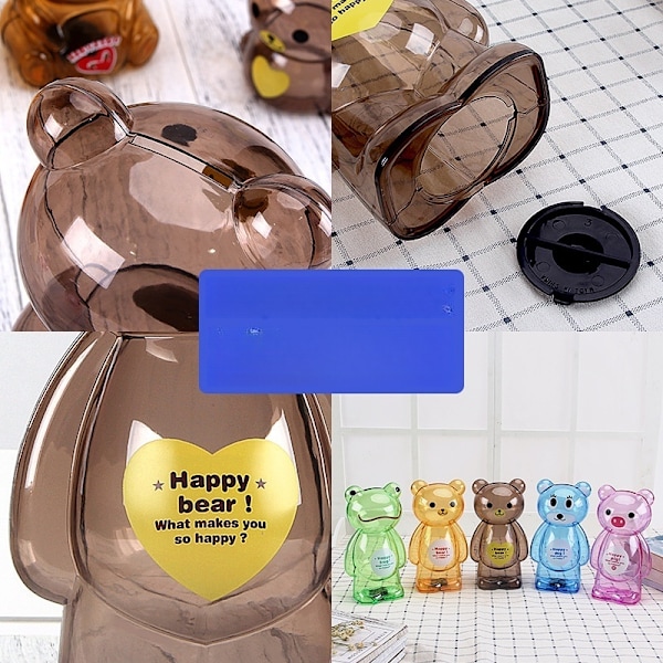 piggybank spargrisar piggy bank björnform 10cm rosa