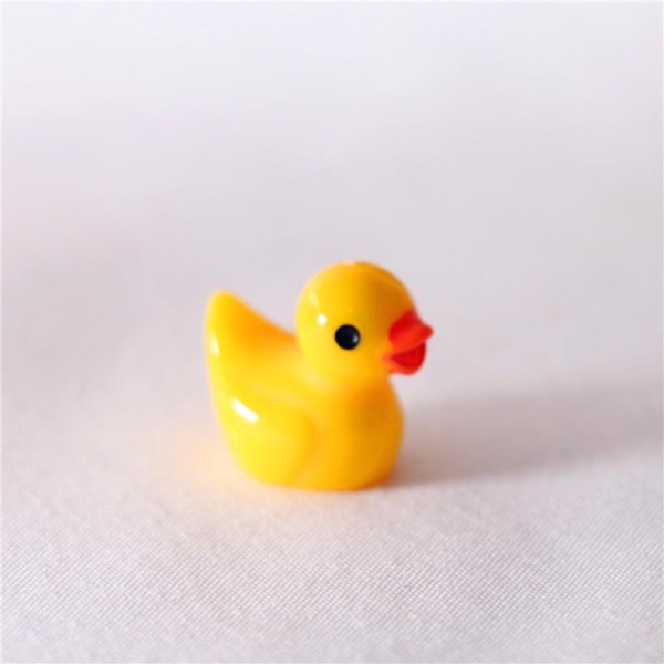 Mini ducks mini små ankor gummianka gul anka Miniatyr djur 50/10 Gul 200st