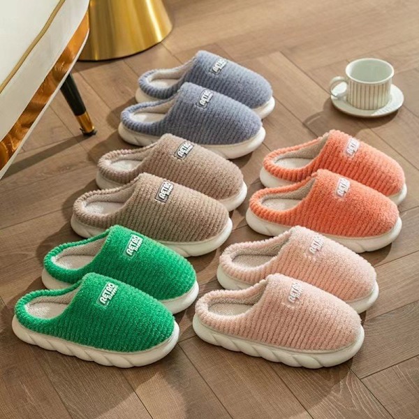 mjuka tofflor fluffiga tofflor innetofflor grön 38-39 (insida 25cm)