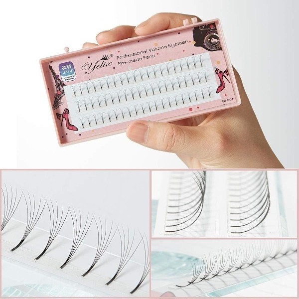 Eleganta Yelix Premium Fransar/fransförlängning/lashes Pack 0.07C-5D 11mm