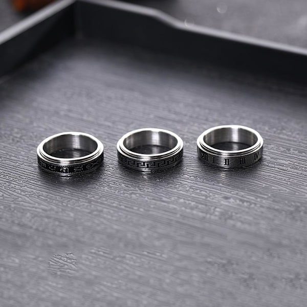 anti stress fidget spinner roterande ring ringar Size9/19mm