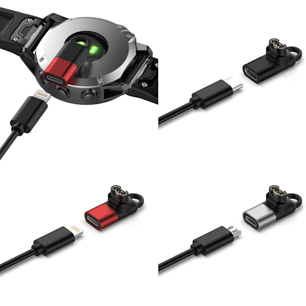 Universal Garmin laddare adapter strömadapter Ligtning / Micro-U type-c