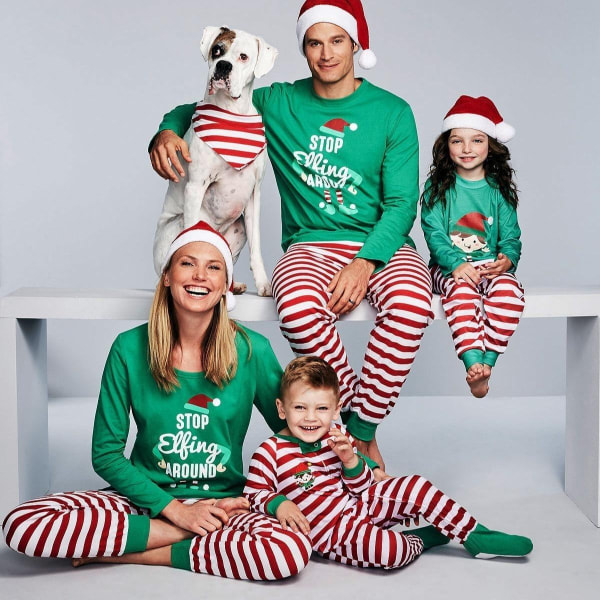 julkläder julpyjamas familj pyjamasbyxor jultröja pyjamas set Pappa S