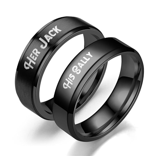 Sort Onyx parring High End modesmykker Trin forlovelsesbryllup 8 mm donkraft til mænd nr. 13