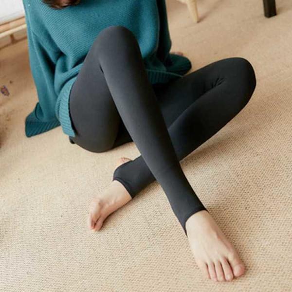 Leggingsit Sukkahousut Seksikäs lämmin vuorattu musta paksu sukkahousu tyyli 3 yksi koko (70-95kg)