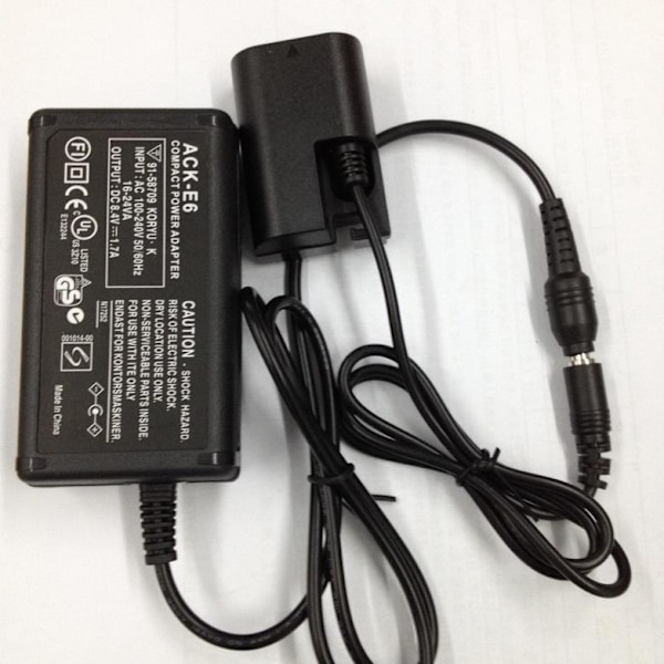 Canon DR-E6 LP-E6 batterigrepp for Canon 5D3, 5D2, 7D, 6D, 60D DRE6 halvdekoding