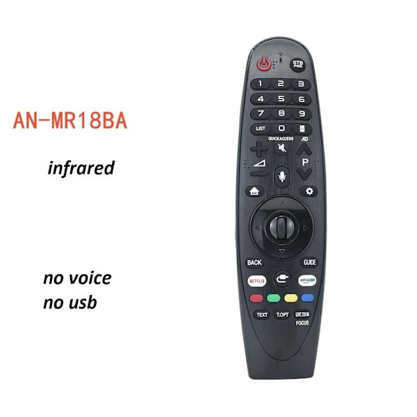 fjernkontroll erstatningsfjernkontroll for LG AN-MR18BA 3D AN-MR650A MR som på bildet