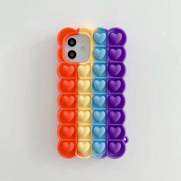 fidget toys pop it lila skal/fodral för iPhone XR