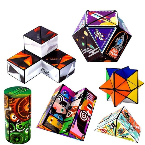 Rubik's Cube Gave Pædagogisk Legetøj Til Børn Stress Relief stil 1