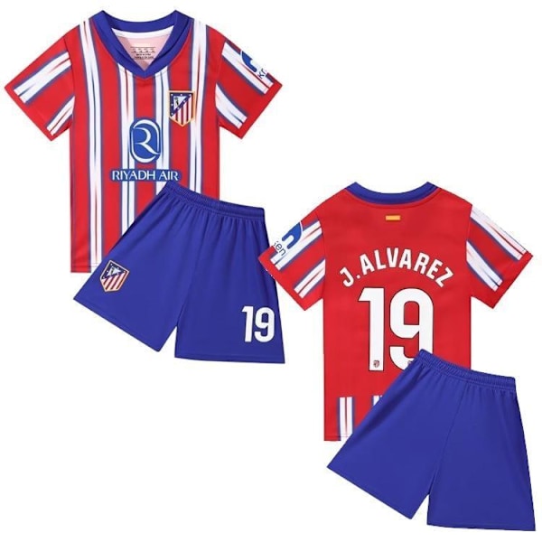 Atletico Madrid Hem nummer 19 J. Alvarez Fotbollsutrustning - Ba #26 (150CM)