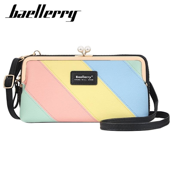 Baellerry Colorful Olkalaukut Naisten Muoti Crossbody Messenger Bag harmaa väri 20 cm * 11 cm * 5 cm